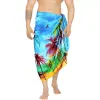 In South America, we offer a piece of canga towel skirt made of cotton fabric, Sarong, Pareo, and a custom-made skirt with a pattern of Qni shawl Specification image